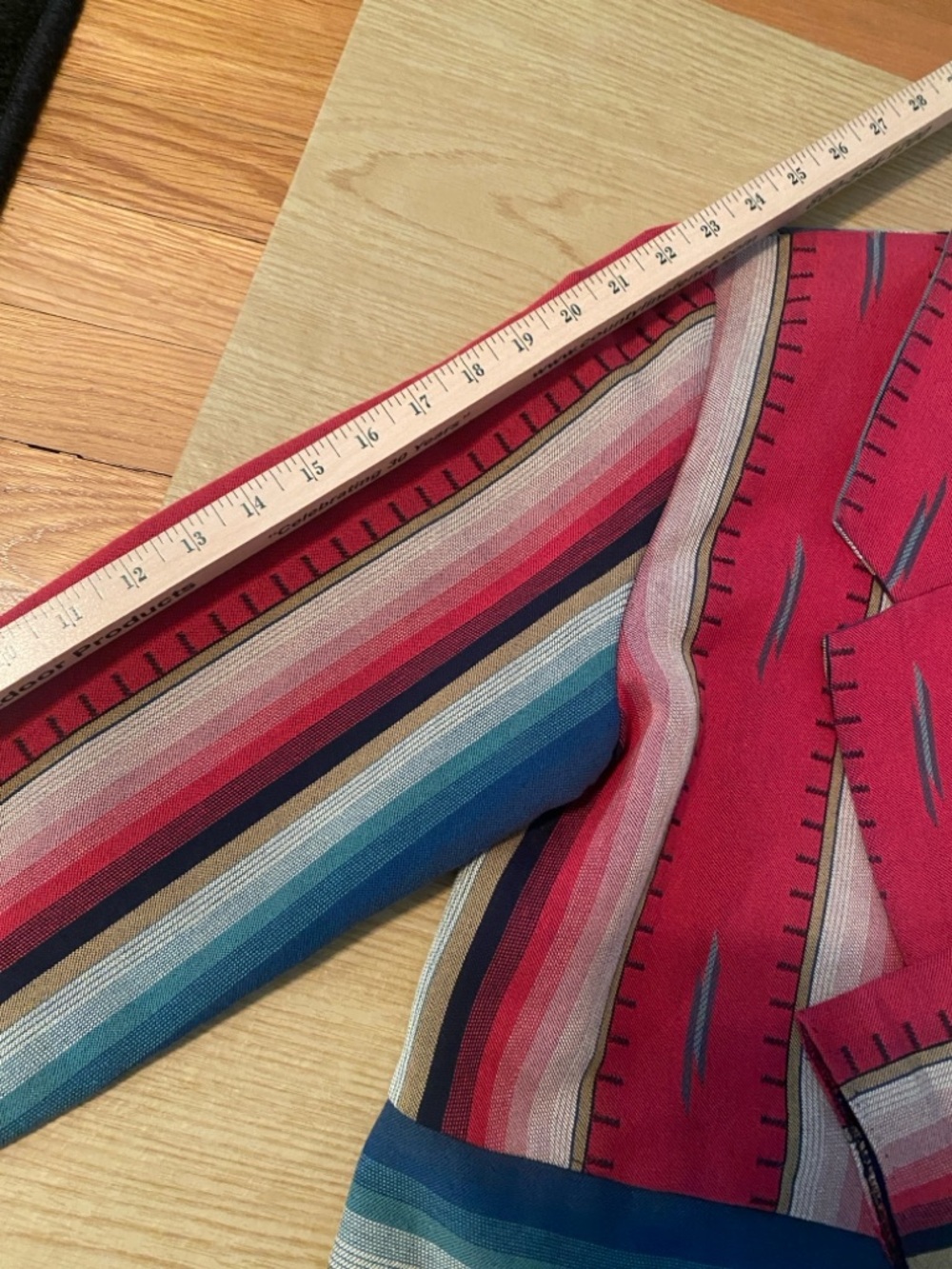 DIVision OF Sharon YOUNG Striped Southwestern Blazer Pine Cove - Picture 8 of 10